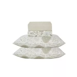 Jogo Cama Micropercal 300 Fios Estampado Casal<br /> - Estampado<br /> - 220x240cm<br /> - 3Pçs<br /> - Niazitex