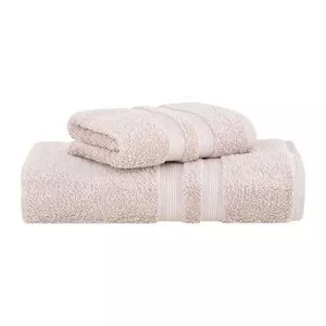 Jogo 2 Peças Toalhas Algodão Egípcio Gigante<BR>- Rosa<BR>- 90x160cm+48x90cm<BR>- Buddemeyer