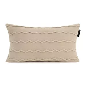 Almofada De Tricô Serenité<BR>- Bege Claro<BR>- 50x30cm