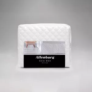 Saia Box Solteiro Petit Poá Ultrawave<BR>- Branco<BR>- 35x88x188cm<BR>- Altenburg