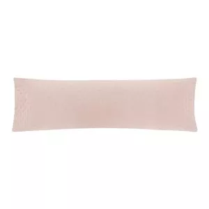 Porta Travesseiro Body Pillow Toque Acetinado Ultrawave Frisson<BR>- Rosa Claro<BR>- 40x130cm<BR>- Altenburg