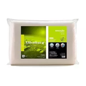 Travesseiro Sensação De Látex<BR>- Branco<BR>- 68x48cm<BR>- Altenburg