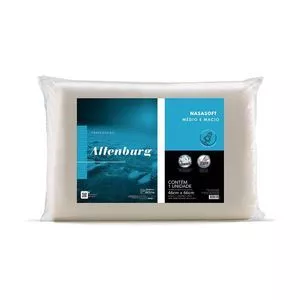 Travesseiro Nasasoft<BR>- Branco<BR>- 13x66x46cm<BR>- Altenburg
