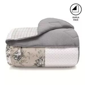 Edredom Solteiro Basic Estampado<BR>- Multicolor<BR>- 150x220cm<BR>- Buettner