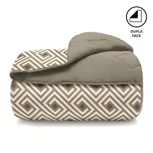 Edredom King Basic Estampado Denis<BR>- Multicolor <BR>- 240x260cm <BR>- Buettner