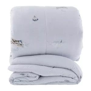 Edredom Vida Bela Algodão Egípcio Skyplane Queen<BR>- Branco -<BR>240x250cm<BR>1pç<BR>- Casa K