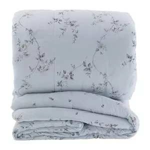 Edredom Vida Bela Algodão 200 Fios Santorini King<BR>- Azul Claro -<BR>280x250cm<BR>1pç<BR>- Casa K