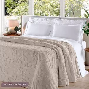 Manta Casal Microfibra Foliage Fendi<BR>- Fendi<BR>- 220x240cm<BR>- Buettner