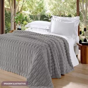 Manta Casal Cozy<BR>- Zinco<BR>- 220x240cm<BR>- Buettner
