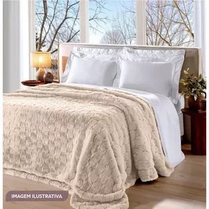 Manta Casal Vermont<BR>- Marfim<BR>- 220x240cm<BR>- Buettner