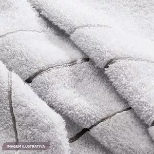Toalha De Banho Velvet Algodão<BR>- Branco<BR>- 70x140cm<BR>- Altenburg