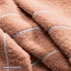 Toalha De Banho Velvet Algodão<BR>- Rosa Goiaba -<BR>70x140cm<BR>- Altenburg