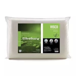 Travesseiro Viscoelástico Médio Visco<BR>- <BR>- 46x66cm<BR>- Altenburg