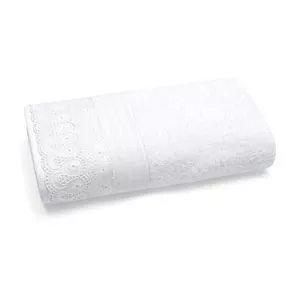 Toalha Banhão Em Fio Egípcio Cristal Renascença<BR>- Branca<BR>- 81x150cm<BR>- Buettner