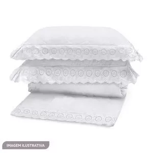 Conjunto De Cobre Leito Sonata Janer Solteiro<BR>- Branco<BR>- 2Pçs
