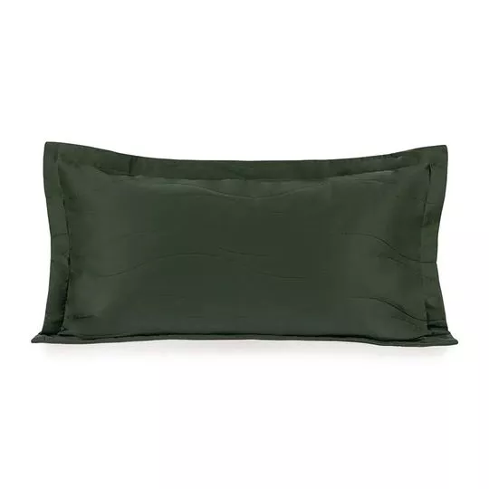 Jogo De Porta Travesseiros Novara Algodão- Verde- 10x30x39cm- Trussardi