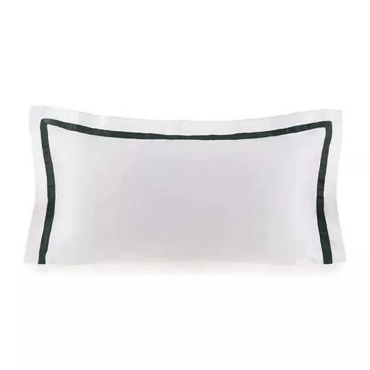 Fronha Avulsa Algodão 300 Fios Vercelli- Branco- 50x90cm- Trussardi