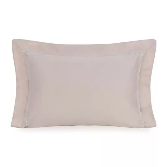 Fronha Avulsa Algodão Morelli Trussardi- Bege -50x70cm Trussardi