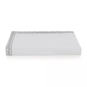 Jogo De Capa De Edredom Algodão Imperattore King<BR>- Branco<BR>- 10x44x44cm<BR>- Trussardi
