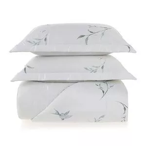 Jogo De Colcha King Bambu Rondini<BR>- Branco<BR>- 27x52,5x67cm<BR>- Trussardi