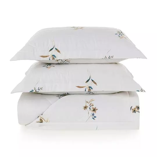 Jogo De Colcha Algodão Sciarra Trussardi- Branco- 27x52,5x67cm - Trussardi