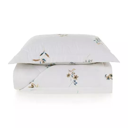 Jogo De Colcha Algodão Sciarra- Branco- 27x52,5x67cm- Trussardi