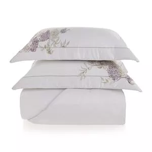 Jogo De Colcha Algodão Trastevere Queen<BR>- Branco<BR>- 27x52,5x67cm<BR>- Trussardi