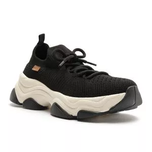 Tênis Esportivo Em Knit Anacapri<BR>- Preto -<BR>- Anacapri