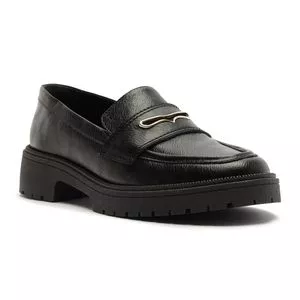 Mocassim Tratorado Em Napa Anacapri<BR>- Preto<BR>-<BR>- Anacapri