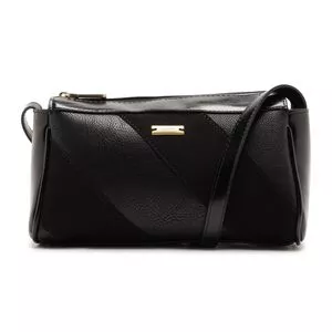 Bolsa Tiracolo Média Anacapri<BR>- Preto<BR>- 16x26x9cm -<BR>- Anacapri