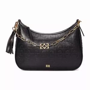 Bolsa Ombro PU<BR>- Preto<BR>- Degalls