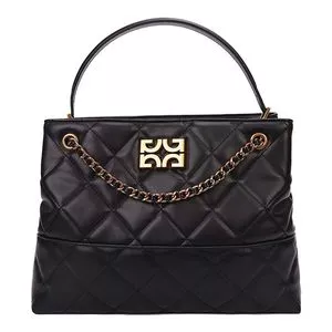 Bolsa De Mão Estruturada<BR>- Preto<BR>- Degalls
