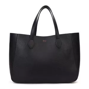 Bolsa G Floater De Ombro Estruturada<BR>- Preto<BR>- Degalls