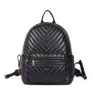 Mochila Material Soft<BR>- Preto<BR>- Santa Lolla