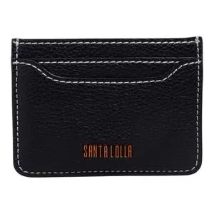 Porta Cartão Material Floater<BR>- Preto & Branco<BR>- Santa Lolla