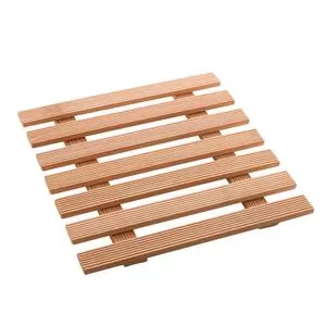 Descanso De Bambu Para Panela 17Cm X 17Cm<BR>- Natural<BR>- Lyor