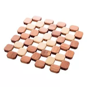 Descanso De Bambu Para Panela 16Cm X 16Cm<BR>- Natural<BR>- Lyor