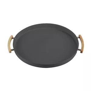 Bandeja Sense<BR>- Cinza Escuro & Bege<BR>- 3x41,5x37cm<BR>- Ou
