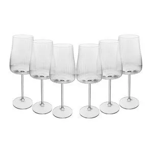 Jogo De Taças Para Vinho Alex Optic<BR>- Cristal<BR>- 6Pçs<BR>- 600ml