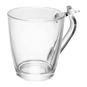 Caneca Bird<BR>- Incolor<BR>- 300ml