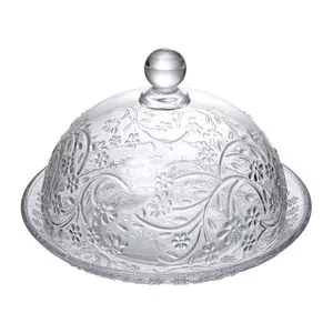Queijeira Daisy Acrílico<BR>- Incolor<BR>- 14x19,5x19,5cm<BR>- Wolff