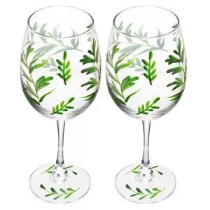 Conjunto 2 Taças Olive Garden Vidro<BR>- Incolor<BR>- 430Ml<BR>- Wolff