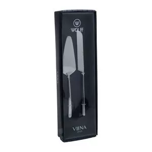 Jogo Para Bolo Viena<BR>- Inox<BR>- 2Pçs