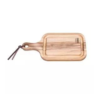 Tábua Para Churrasco<BR>- Bege<BR>- 40x21cm