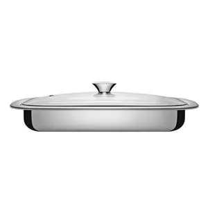 Assadeira Com Tampa Cosmos<BR> - Inox & Incolor<BR> - 2,2L<BR> - Tramontina