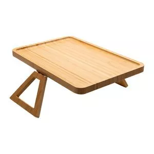 Bandeja Para Braço De Sofá<BR>- Bege<BR>- 2x33x23cm