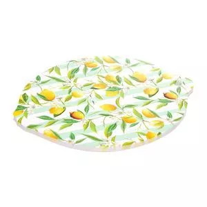 Placa Decorativa Limão Siciliano Cerâmica Lyor<BR>- Colorido <BR>- 18x23cm<BR>1pç<BR>- Lyor