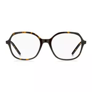 Armação Arredondada Para Óculos De Grau<BR> - Marrom Escuro & Amarelo Escuro<BR> - Marc Jacobs