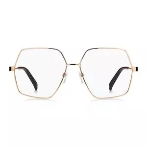 Armação Hexagonal Para Óculos De Grau<BR> - Dourada & Preta<BR> - Marc Jacobs