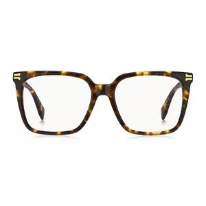 Armação Quadrada Para Óculos De Grau<BR> - Marrom Escuro & Laranja Escuro<BR> - Marc Jacobs